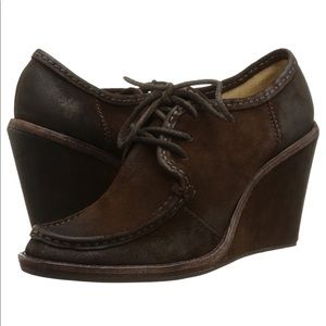 Frye Caroline Lace-up Wedge